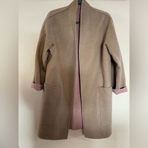 Vince Collarless reversible Wool Blend Coat size S/P